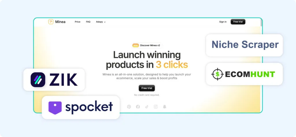 Best Minea alternatives and competitors