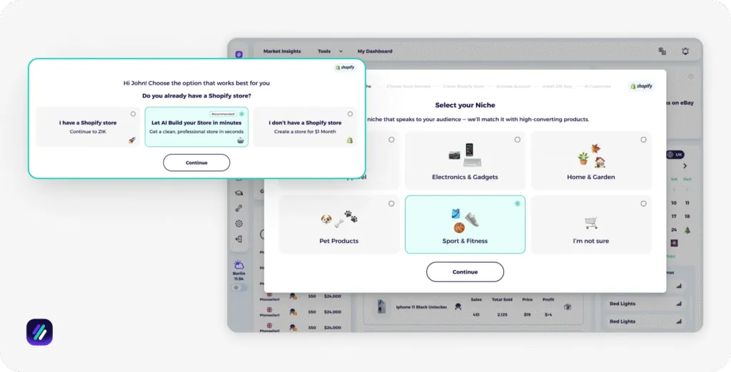 Best Shopify AI store builders ZIK Analytics