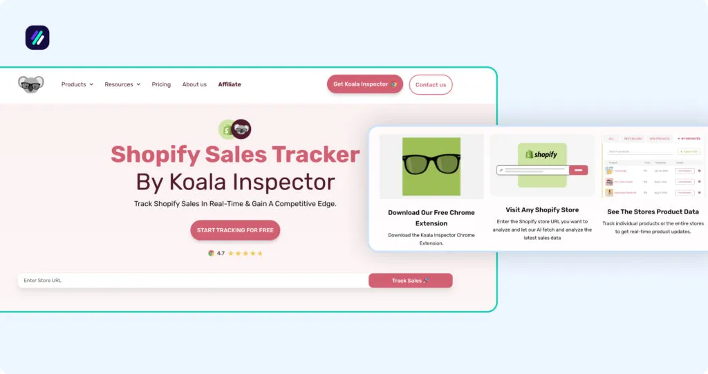 Best Shopify Sales Trackers Koala Inspector Dashboard