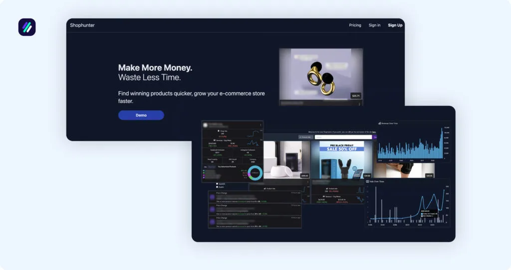 Best Shopify Sales Trackers Shophunter Dashboard