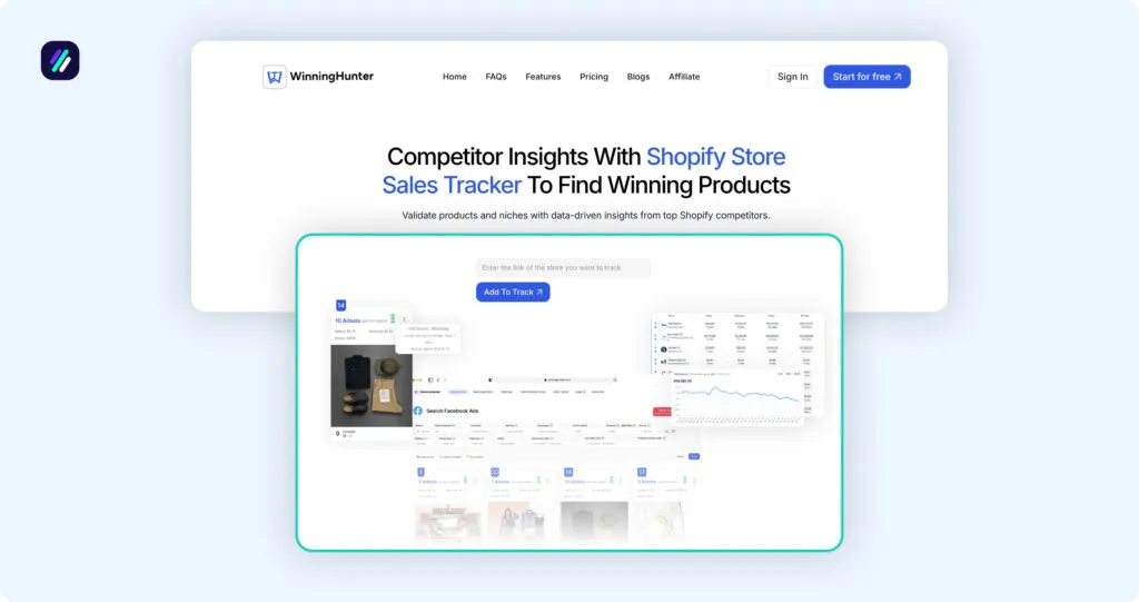 Best Shopify Sales Trackers WinningHunter