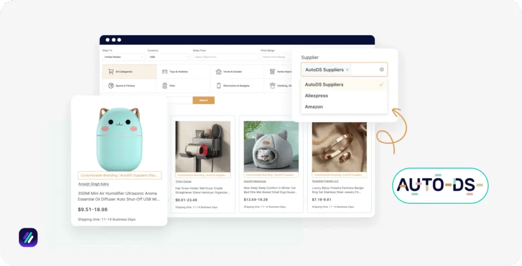 Best Shopify Suppliers autods dropshipping