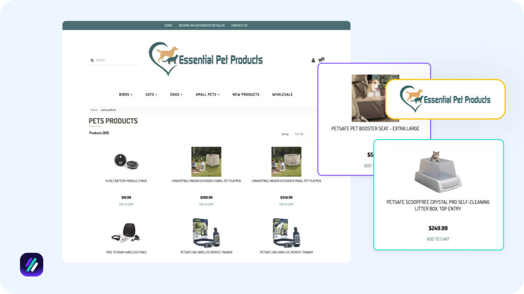Best dropshipping supplier for pet supplies is Essential Pet Products