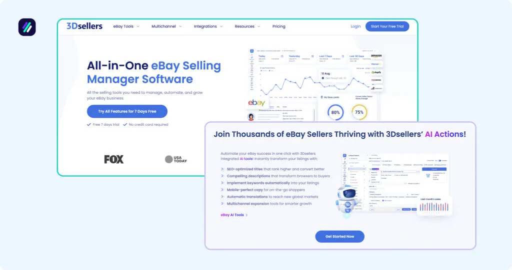 Best eBay Seller Software 3Dsellers platform