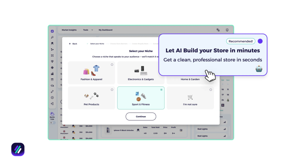 Building your perfume dropshipping store with AI store builder