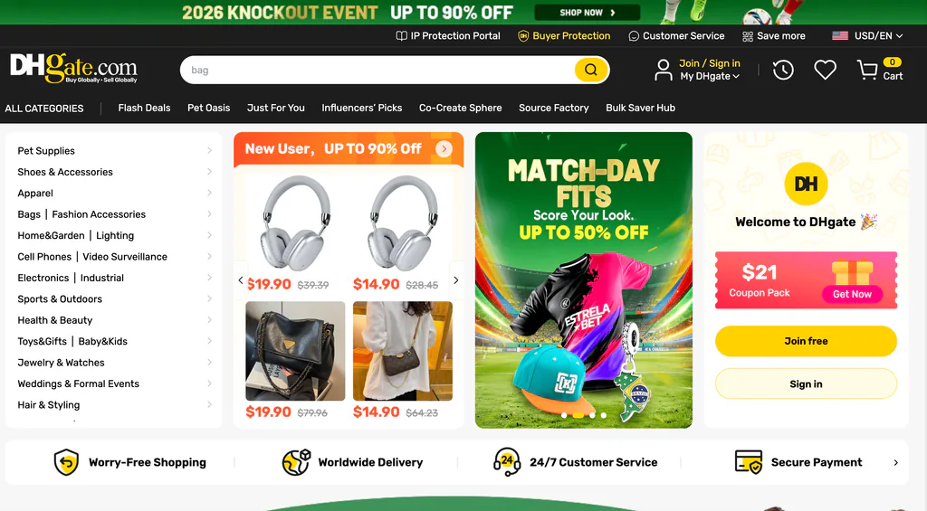 DHgate ebay wholesale suppliers