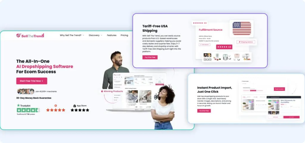 Ecomhunt alternatives and competitors SellTheTrend platform