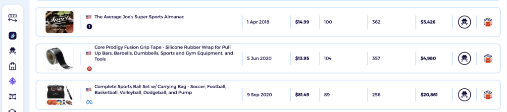 High margin dropshipping niche sporting goods