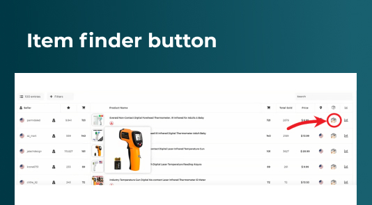 Item Finder Button