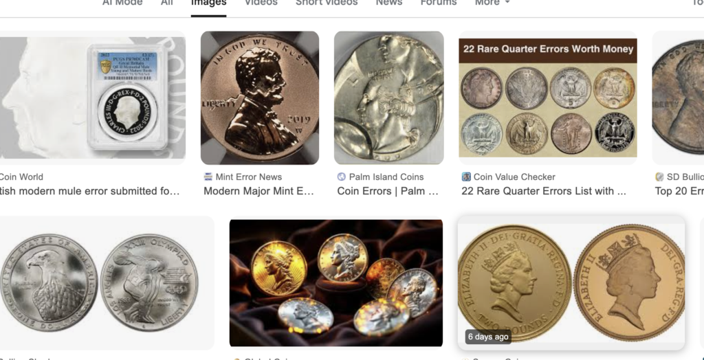 Modern Commemorative and Error Coins
