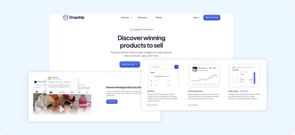 PPSPY alternatives and competitors Dropship.io platform