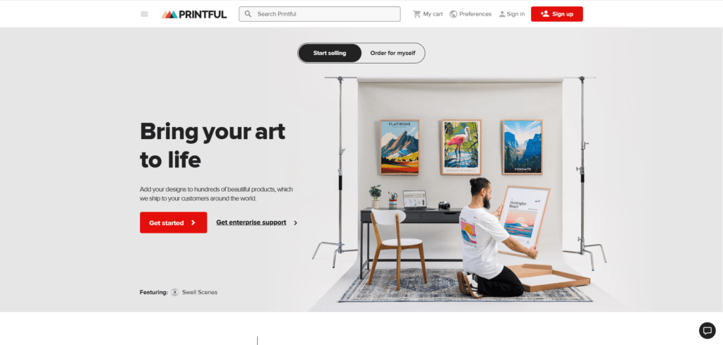 Printful is one of the best australian dropshipping suppliers