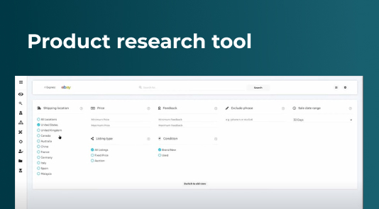 Product Research Feature