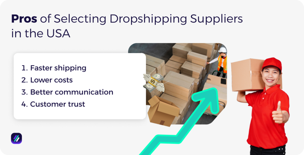 Pros of Selecting Dropshipping Suppliers in the USA