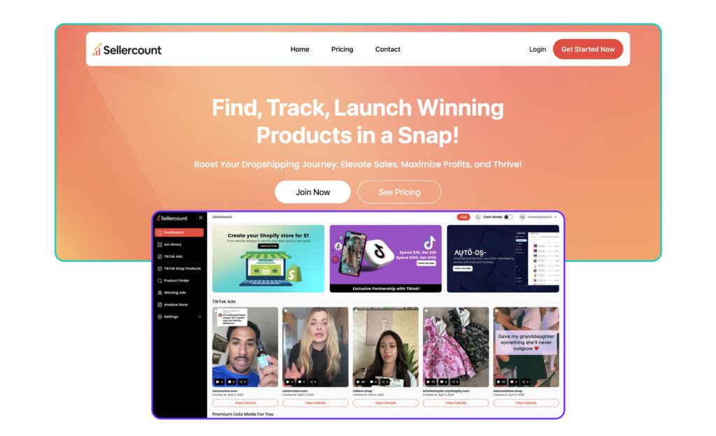 Spocket alternatives and competitors Sellercount platform