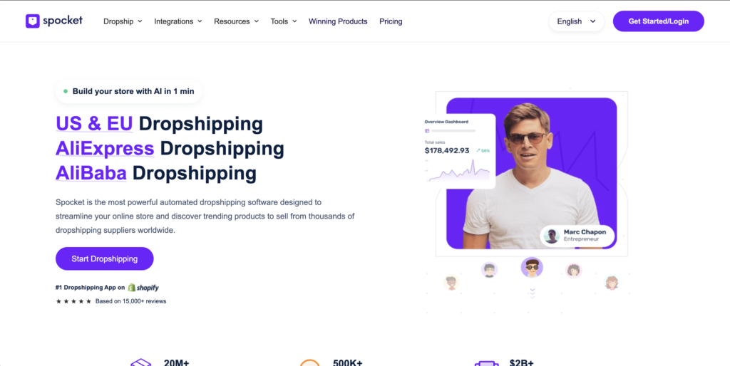 Spocket pet dropshipping suppliers usa