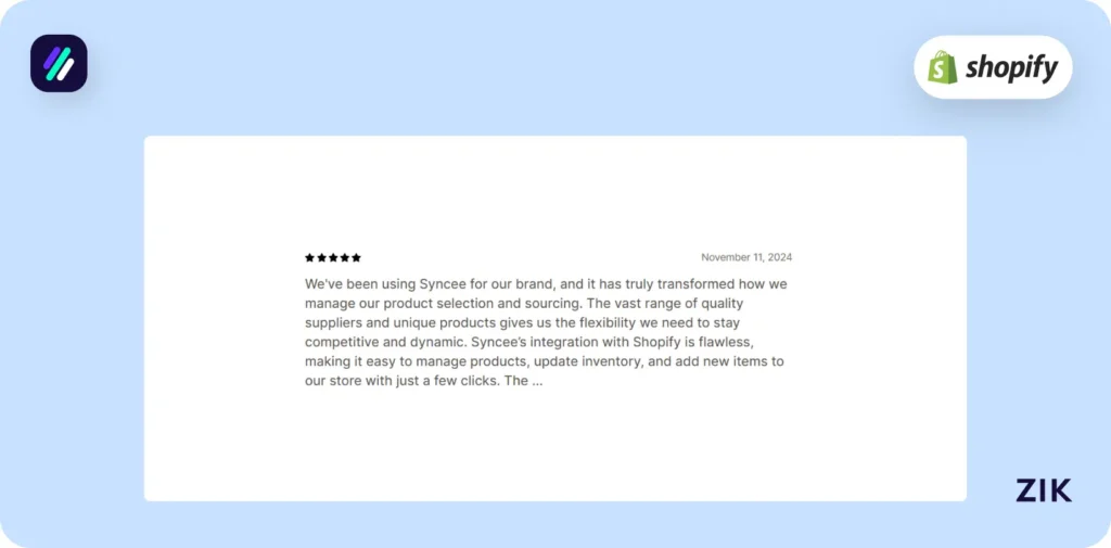 Syncee reviews