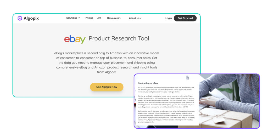Terapeak alternatives and competitors Algopix eBay platform