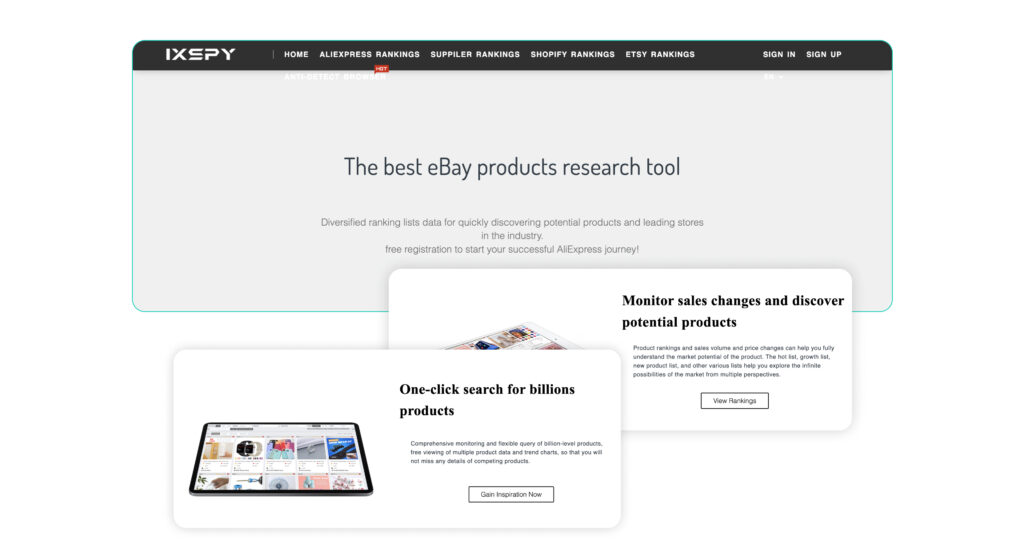 Terapeak alternatives and competitors  IXSPY platform