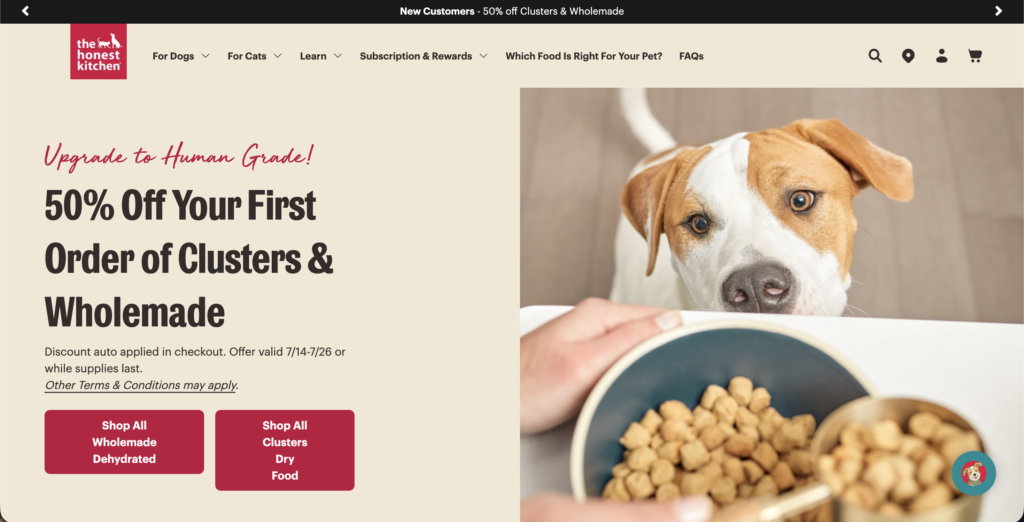 The Honest Kitchen pet dropshipping suppliers usa