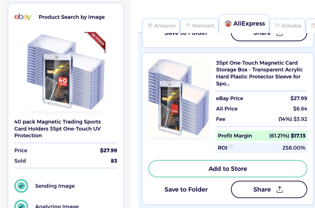 Trading-Card Supplies Protective Accessories ebay dropshipping niches supplier finder