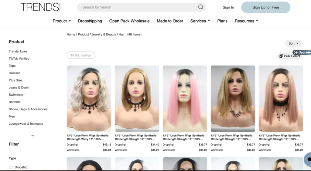 Trendsi Best Hair Products Dropshipping Suppliers