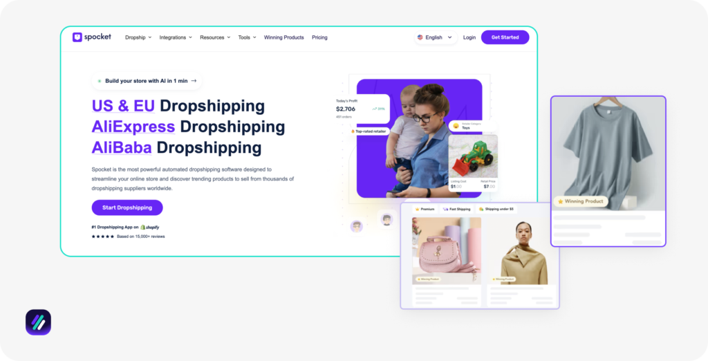 USA dropshipping suppliers Spocket