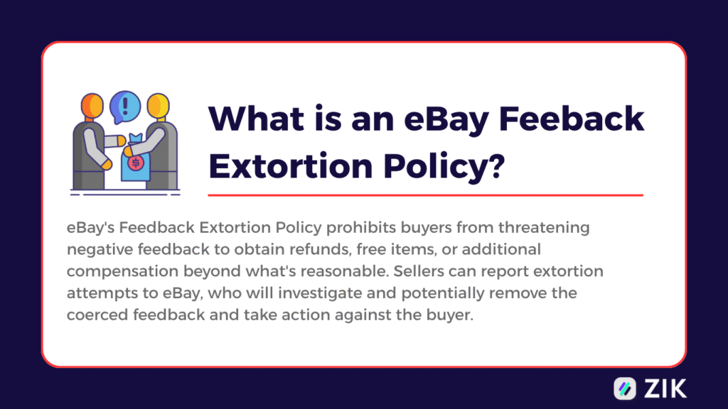 What is an eBay Feeback Extortion Policy