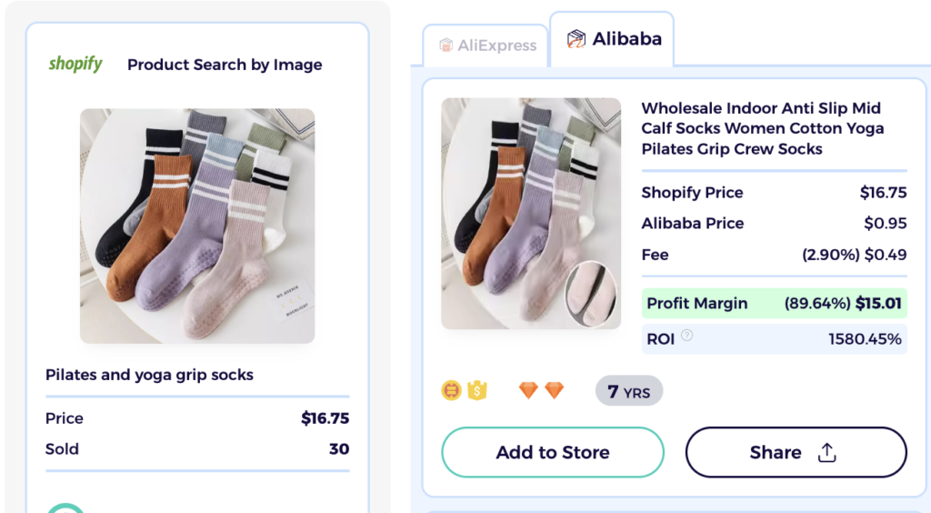 alibaba dropshipping supplier on pilates grip socks