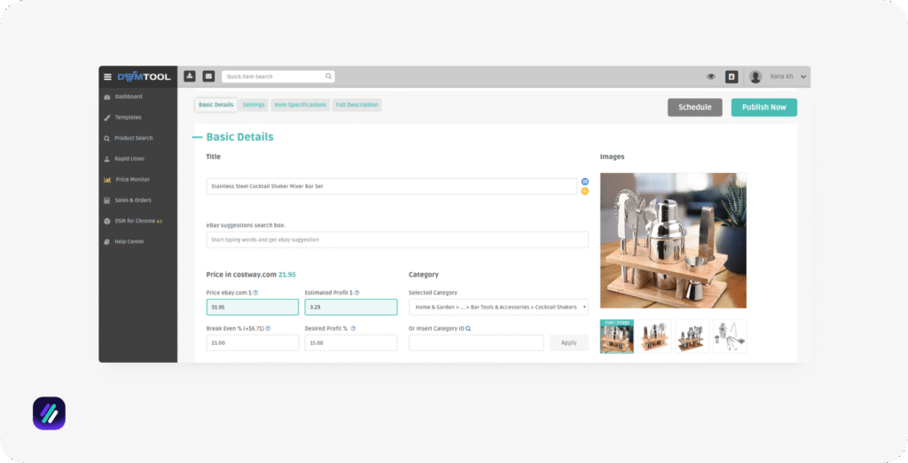 amazon to ebay dropshipping software dsmtool