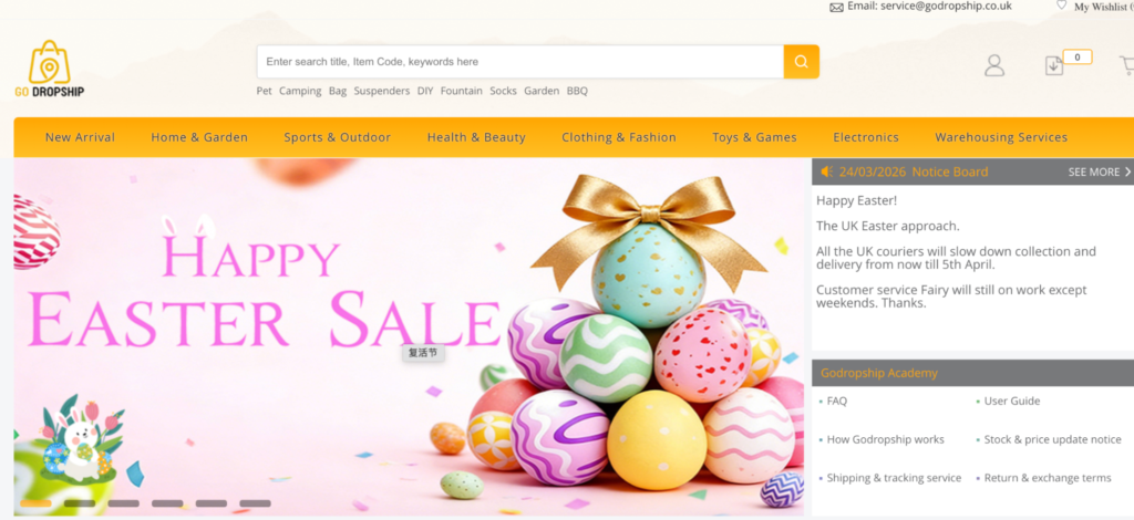 best UK dropshipping supplier GoDropship