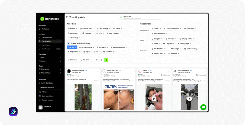 best ad spy tools trendtrack