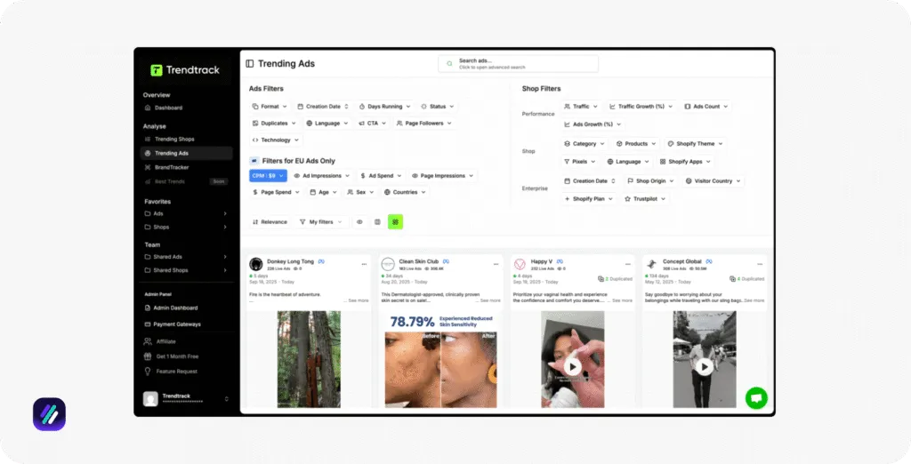 best ad spy tools trendtrack