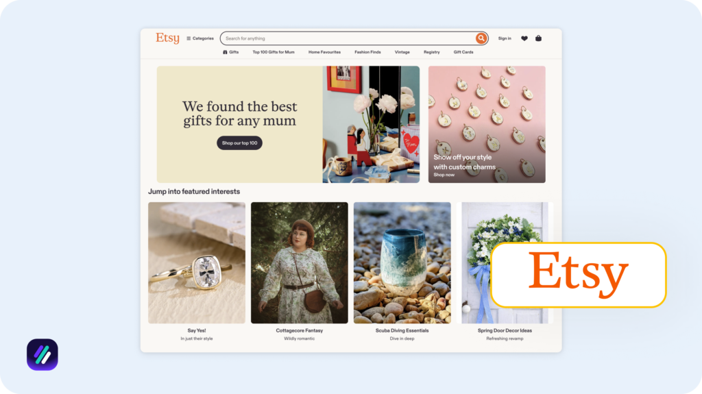 best online selling site major marketplace Etsy