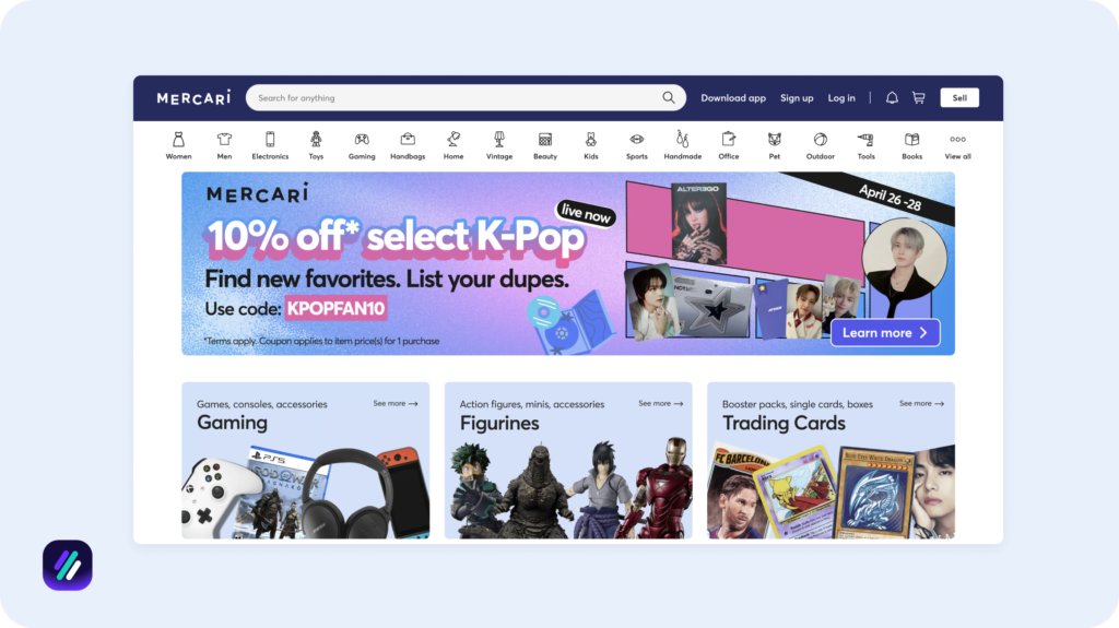 best online selling site major marketplace mercari