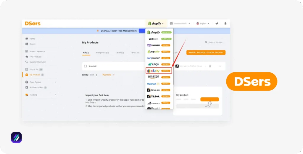 best shopify dropshipping software DSers