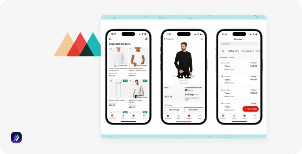 best shopify dropshipping software Printful