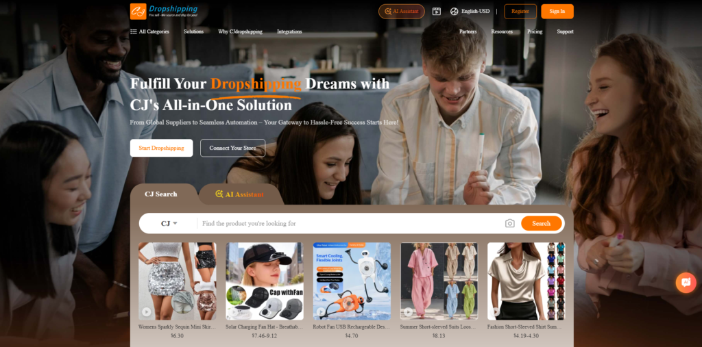 cjdropshipping dropshipping clothing suppliers