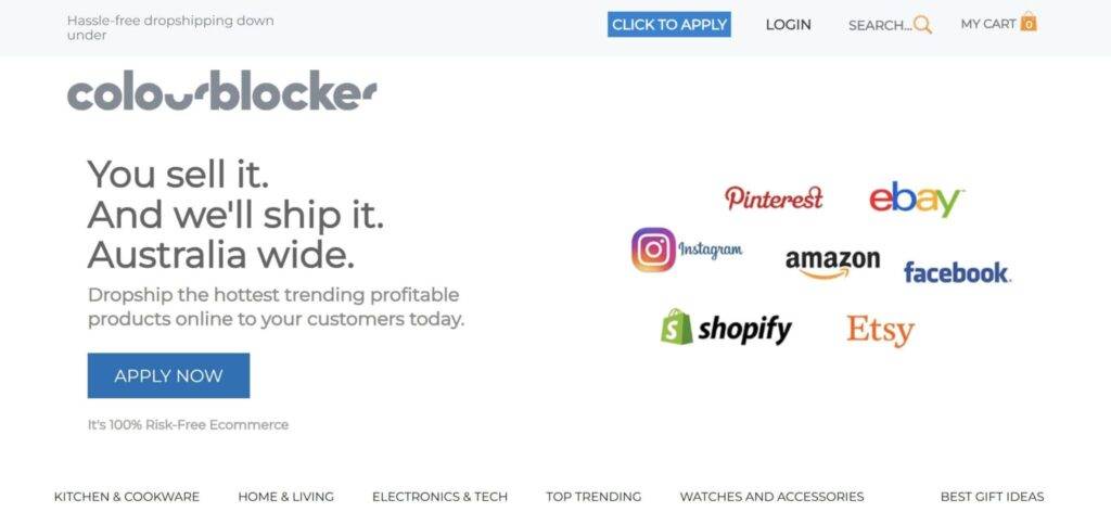 colourblocker is one of the best autralian dropshipping suppliers