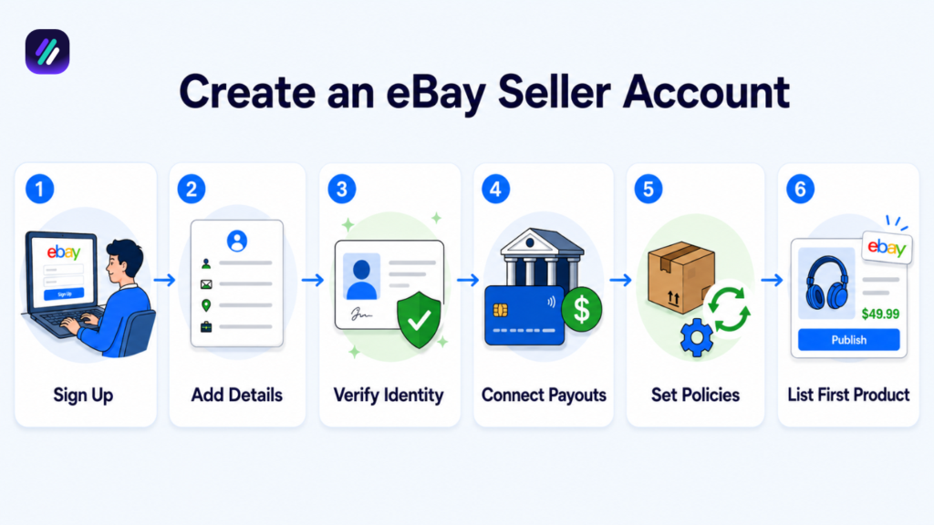 creating ebay account to dropship without website