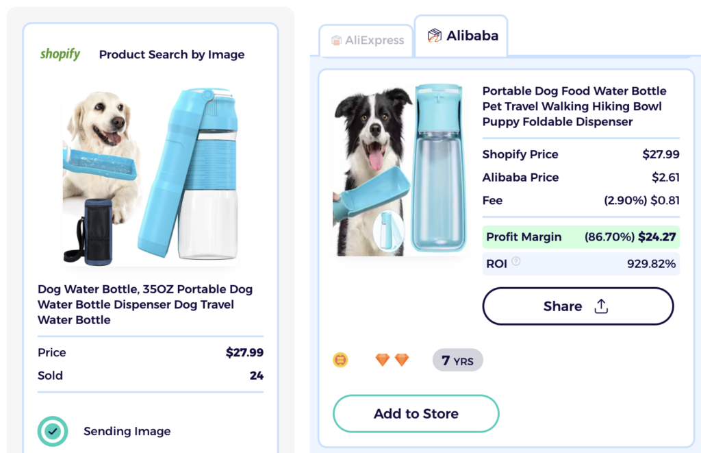 dog travel water bottle dropshipping dog products