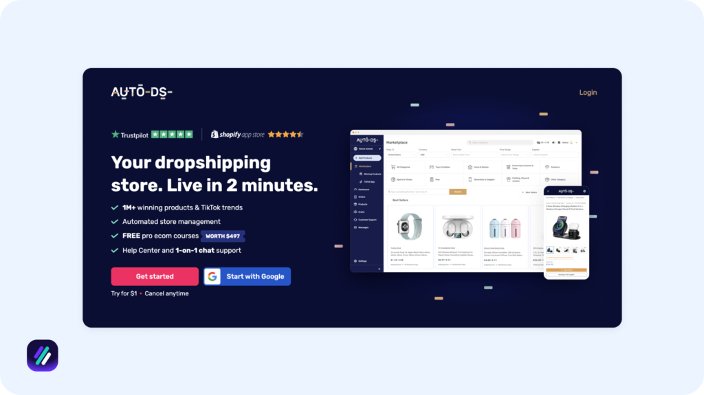 dropshipping affiliate program AutoDS