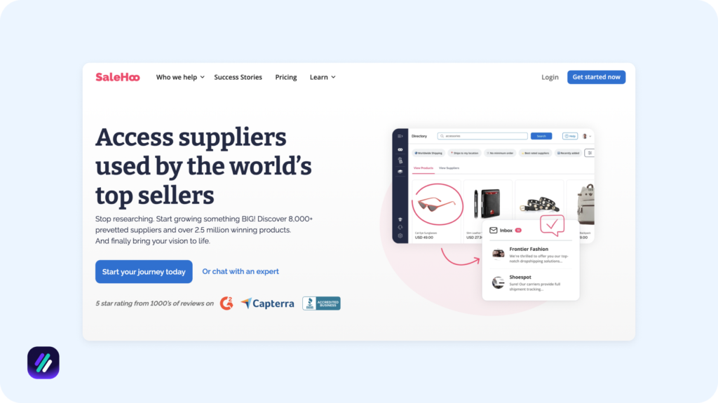 dropshipping affiliate program SaleHoo