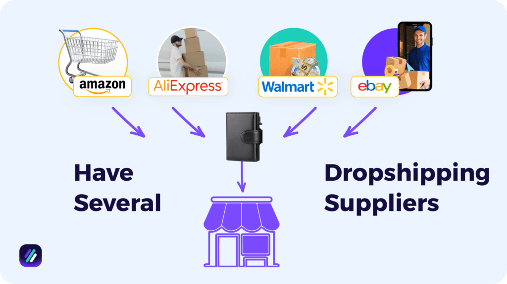 dropshipping tip on diversifying your suppliers to remain consitent in supplies