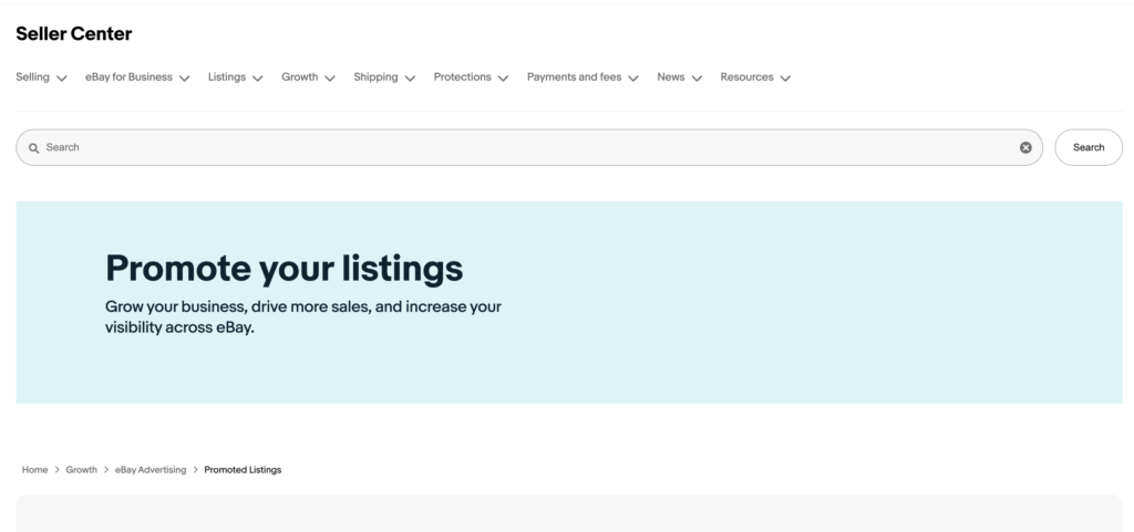 eBay Promoted Listings ad rate setup to start dropshipping with no money