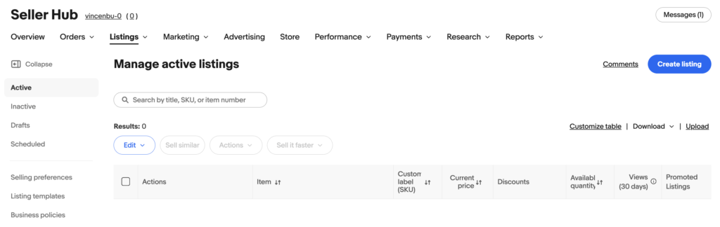eBay selling limits in Seller Hub