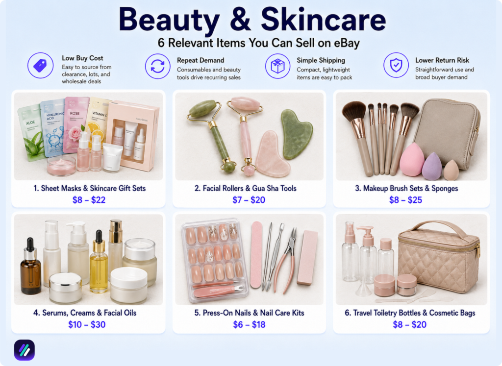 easiest things to sell on ebay beauty and skincare products