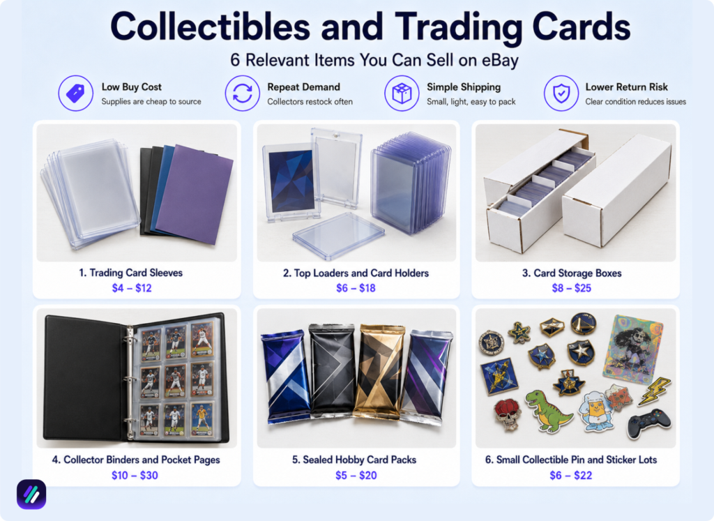 easiest things to sell on ebay collectibles and trading cards
