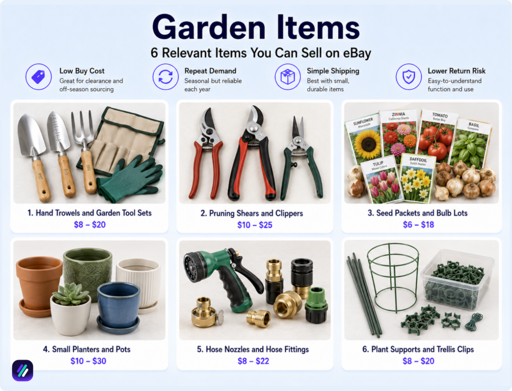easiest things to sell on ebay garden and outdoor items