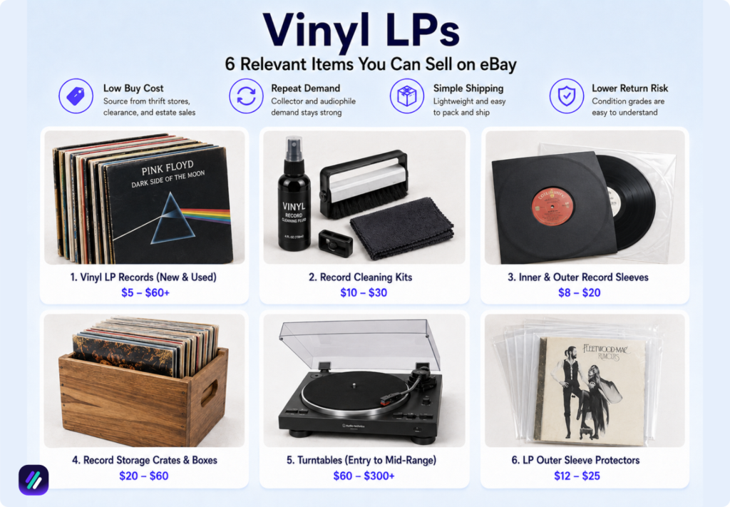 easiest things to sell on ebay vinyl lps